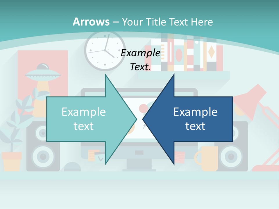 Caucasian White Sunset PowerPoint Template