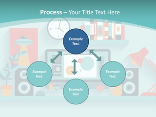 Caucasian White Sunset PowerPoint Template