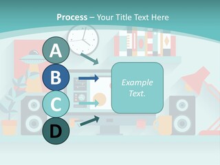 Caucasian White Sunset PowerPoint Template