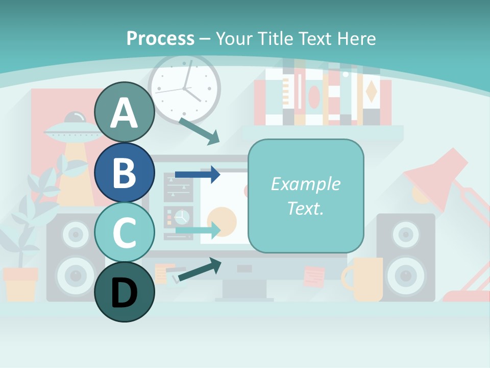 Caucasian White Sunset PowerPoint Template