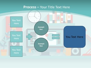 Caucasian White Sunset PowerPoint Template