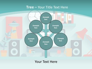 Caucasian White Sunset PowerPoint Template