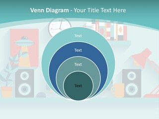 Caucasian White Sunset PowerPoint Template