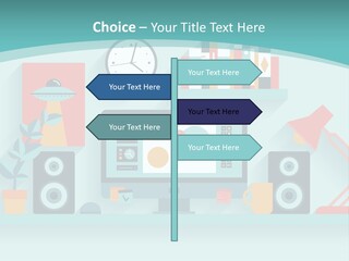 Caucasian White Sunset PowerPoint Template