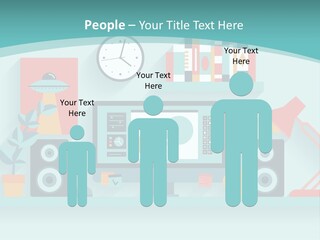 Caucasian White Sunset PowerPoint Template