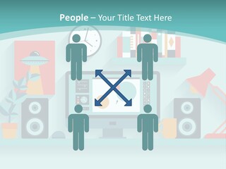 Caucasian White Sunset PowerPoint Template