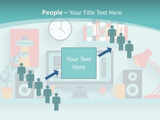 Caucasian White Sunset PowerPoint Template