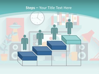 Caucasian White Sunset PowerPoint Template