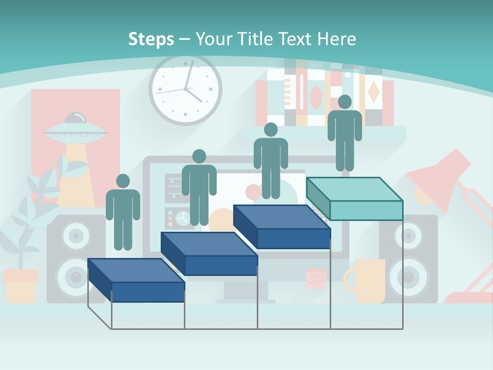 Caucasian White Sunset PowerPoint Template