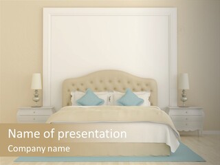 White Wave Caucasian PowerPoint Template