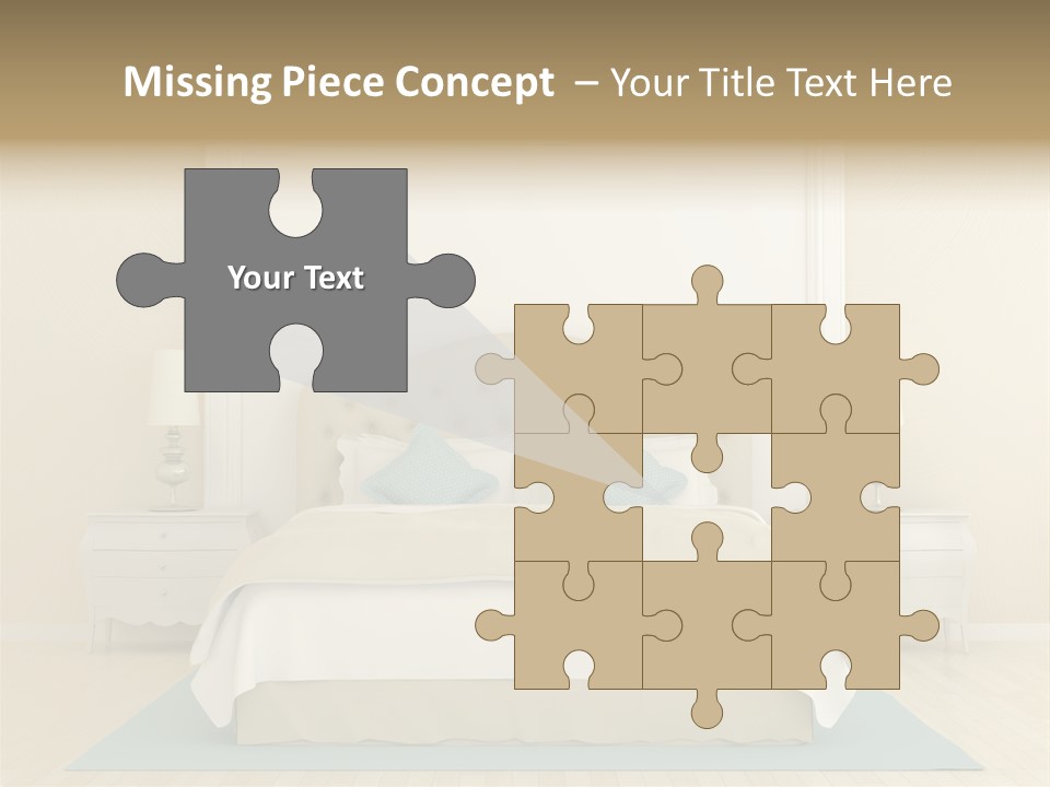 White Wave Caucasian PowerPoint Template