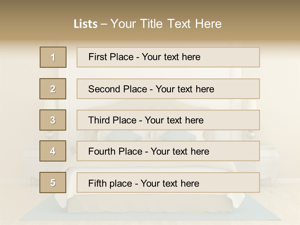White Wave Caucasian PowerPoint Template