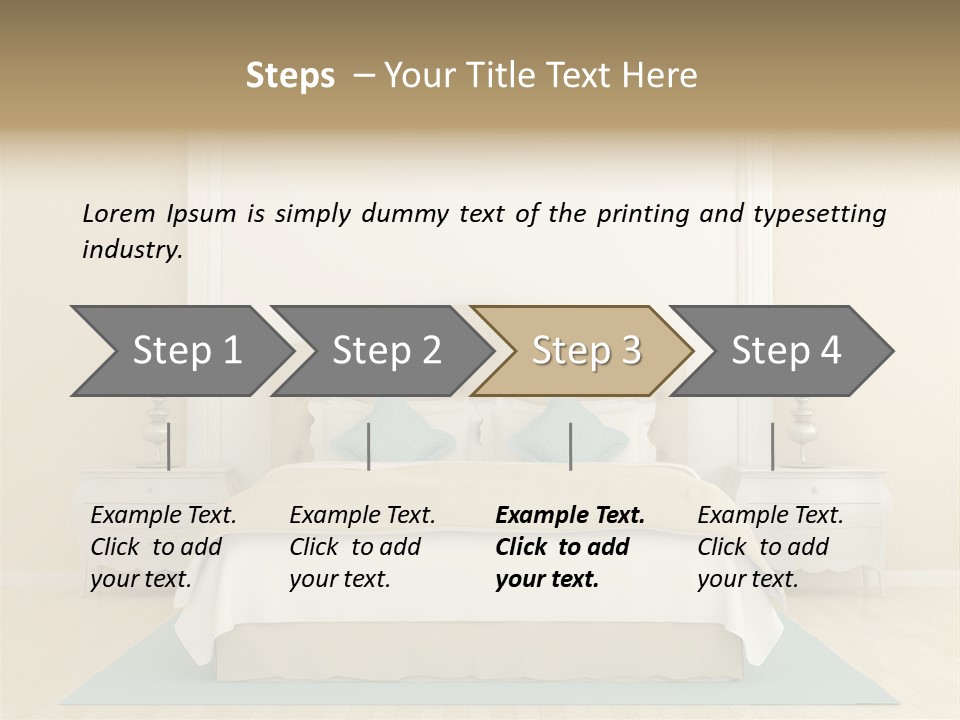 White Wave Caucasian PowerPoint Template