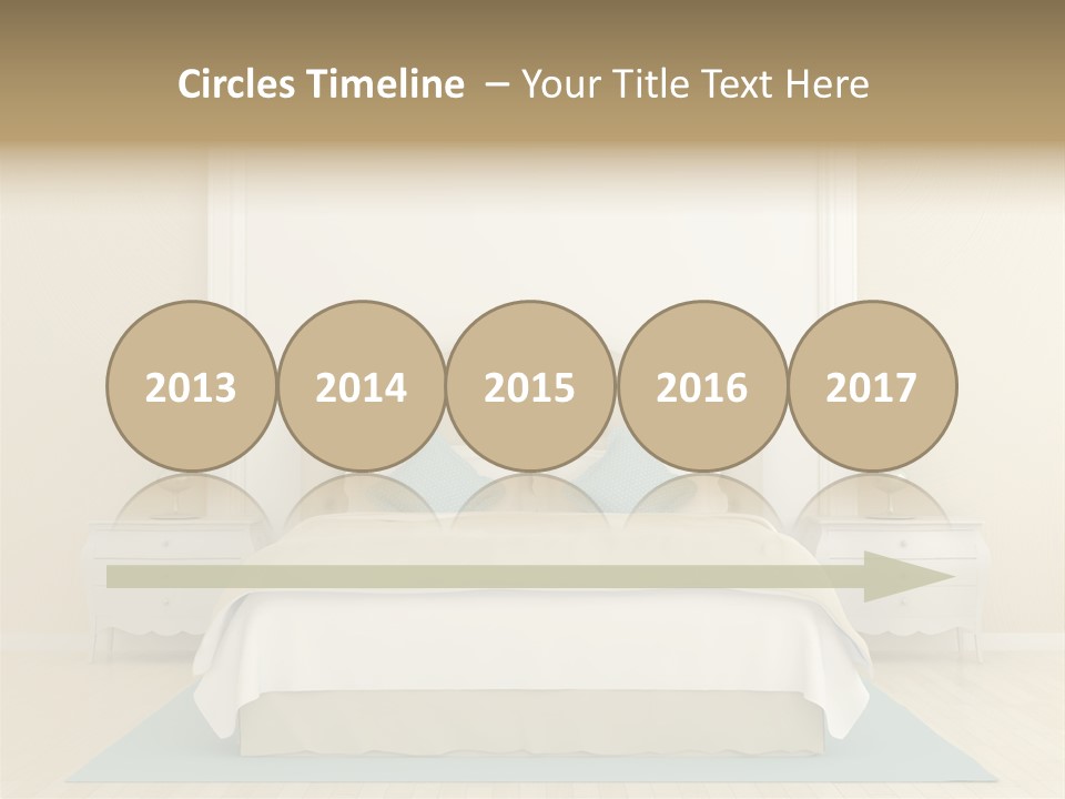 White Wave Caucasian PowerPoint Template