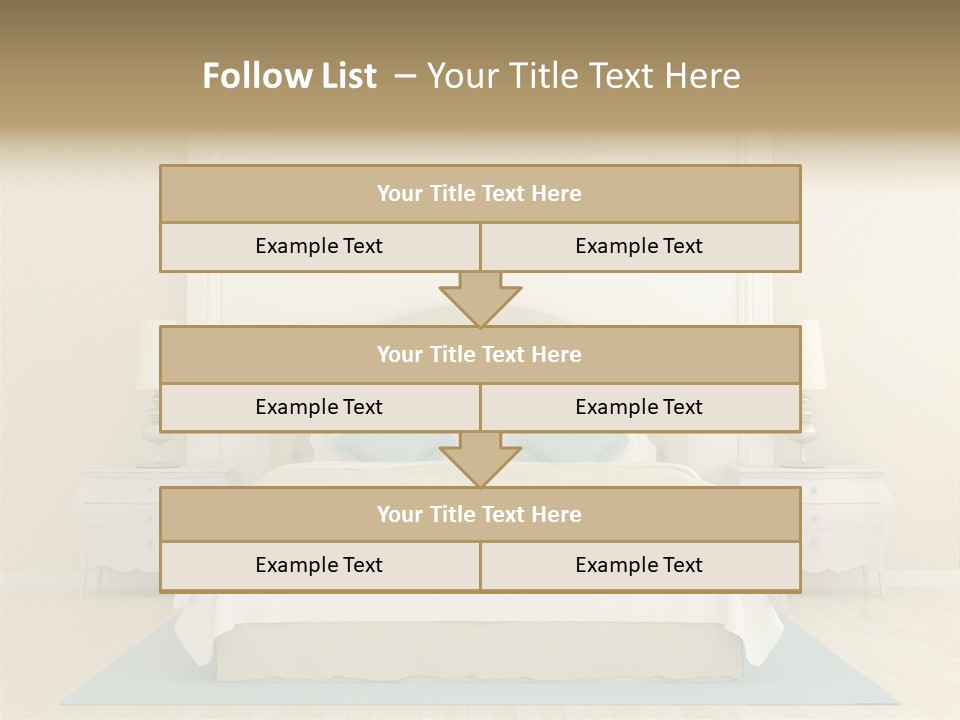 White Wave Caucasian PowerPoint Template