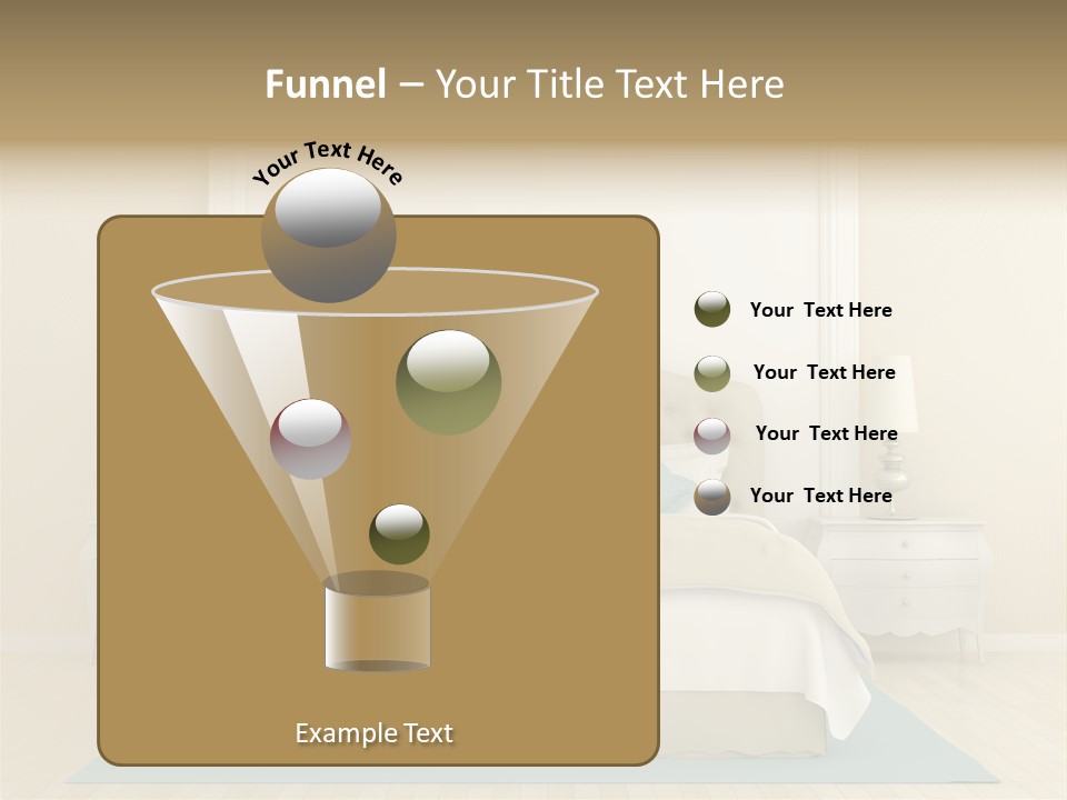 White Wave Caucasian PowerPoint Template