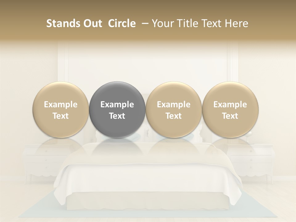 White Wave Caucasian PowerPoint Template