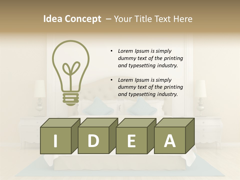 White Wave Caucasian PowerPoint Template