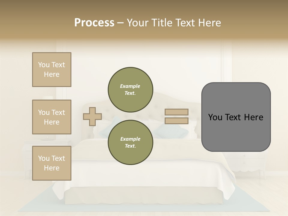 White Wave Caucasian PowerPoint Template