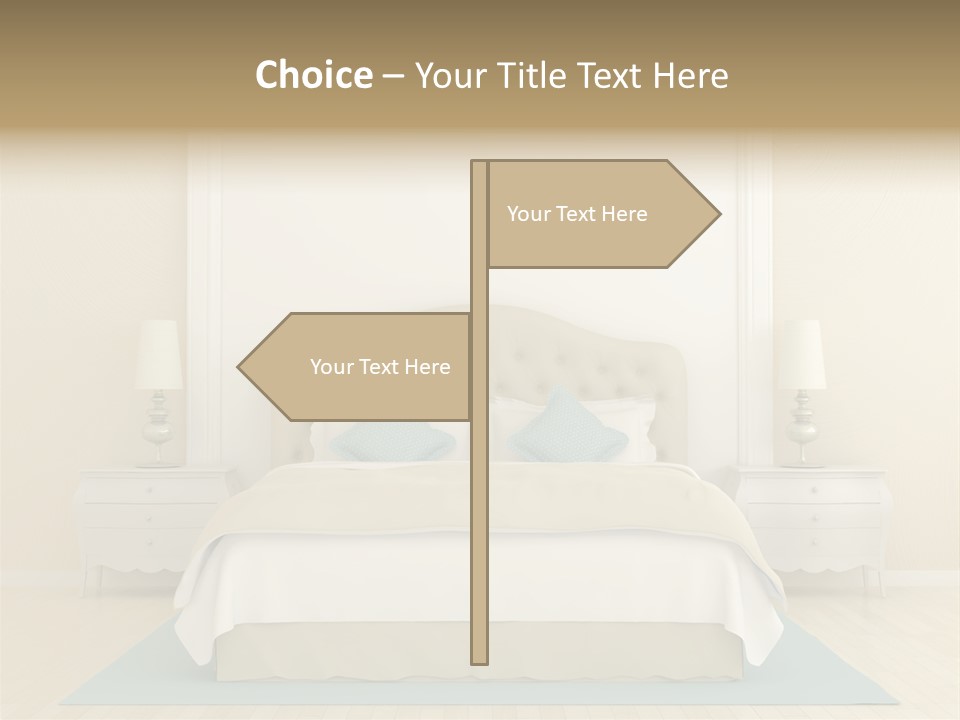 White Wave Caucasian PowerPoint Template