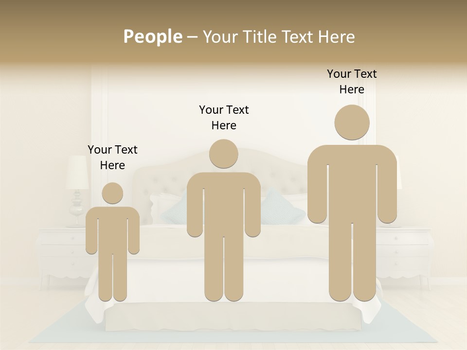 White Wave Caucasian PowerPoint Template