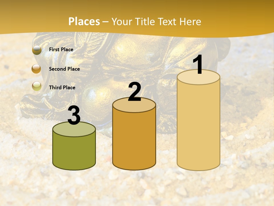 Caucasian Woman Sunset PowerPoint Template