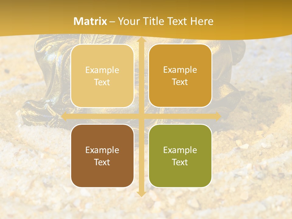 Caucasian Woman Sunset PowerPoint Template