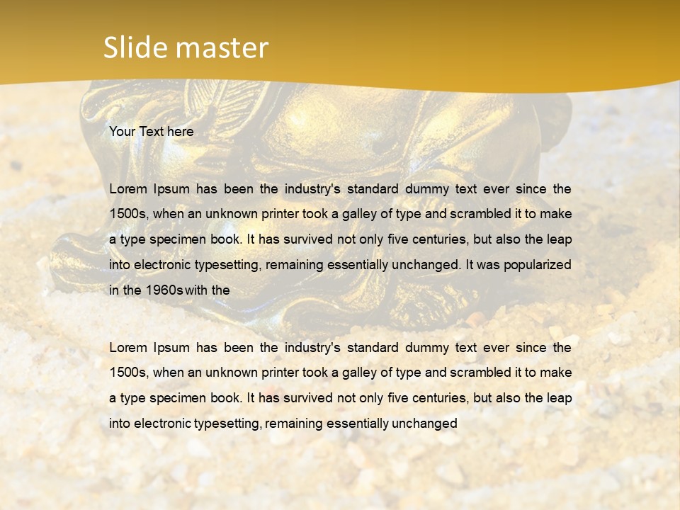 Caucasian Woman Sunset PowerPoint Template