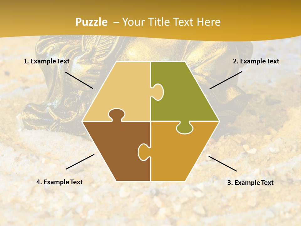 Caucasian Woman Sunset PowerPoint Template