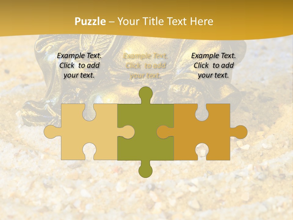 Caucasian Woman Sunset PowerPoint Template