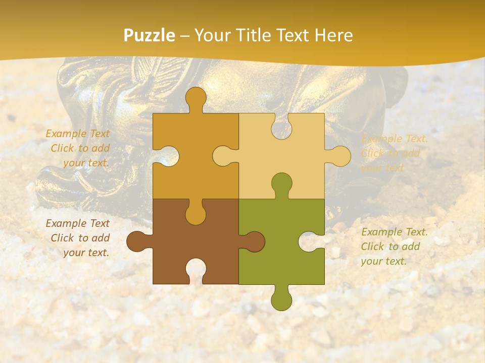 Caucasian Woman Sunset PowerPoint Template