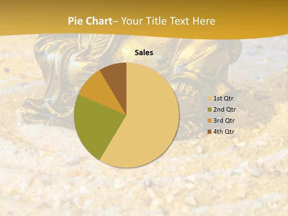 Caucasian Woman Sunset PowerPoint Template