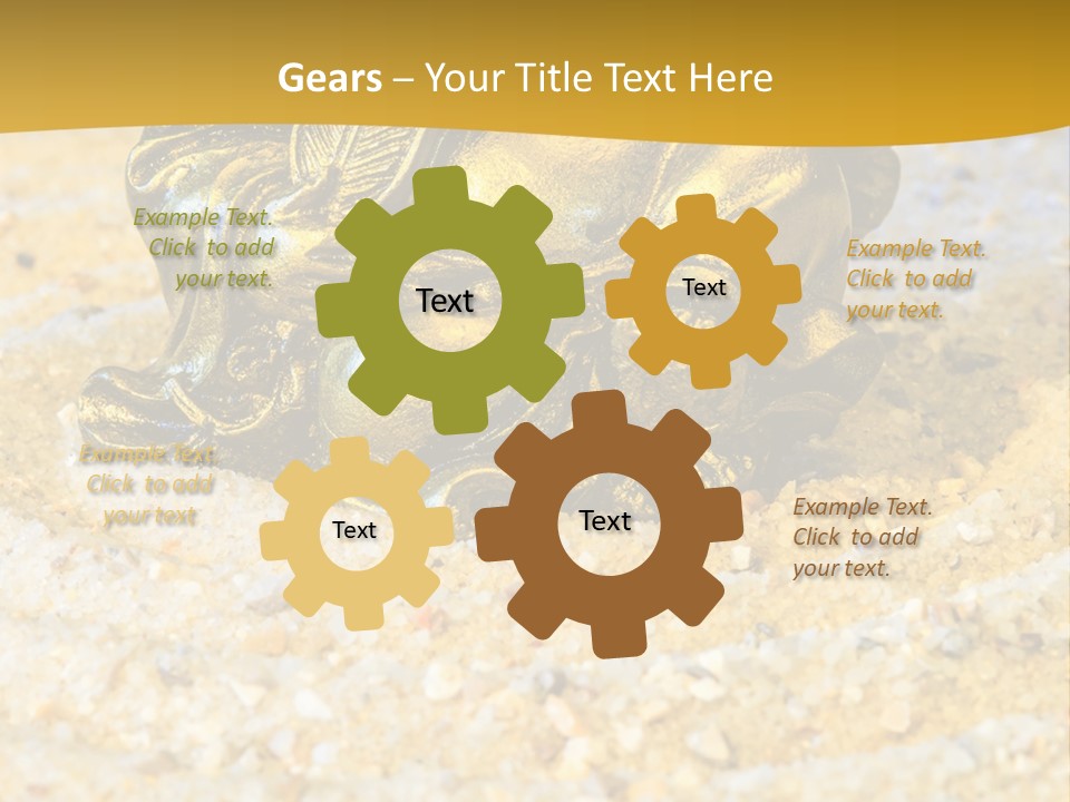 Caucasian Woman Sunset PowerPoint Template