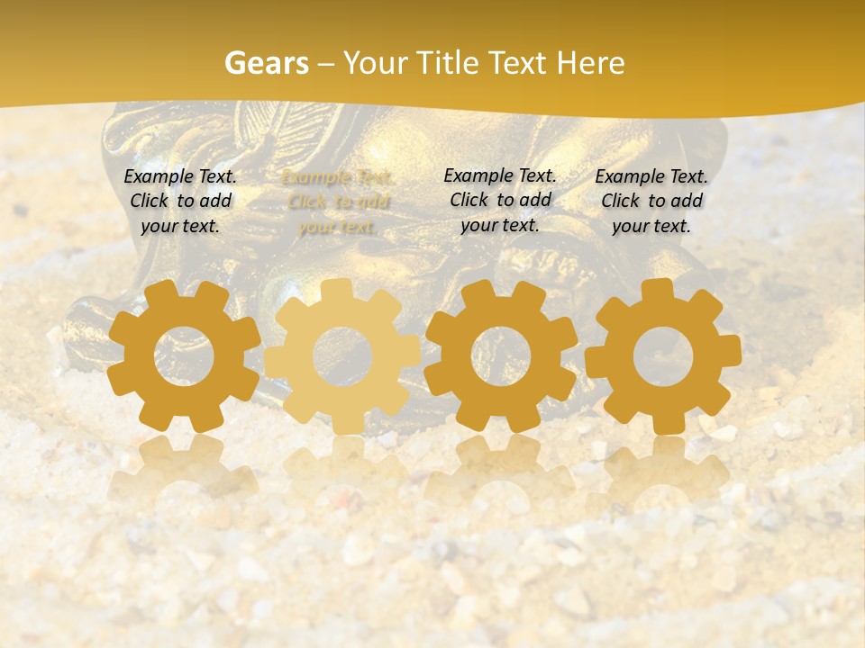 Caucasian Woman Sunset PowerPoint Template