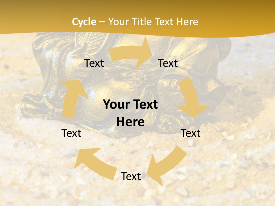 Caucasian Woman Sunset PowerPoint Template