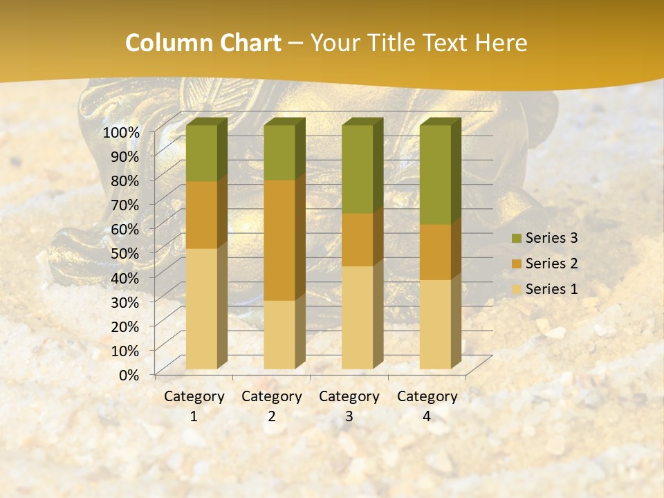 Caucasian Woman Sunset PowerPoint Template