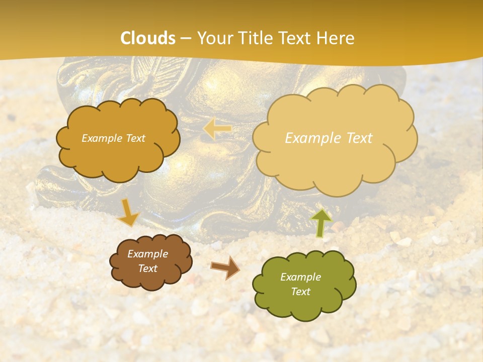 Caucasian Woman Sunset PowerPoint Template