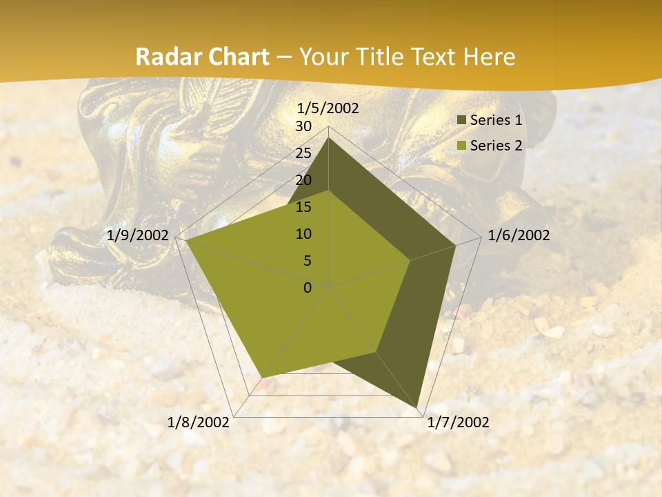 Caucasian Woman Sunset PowerPoint Template