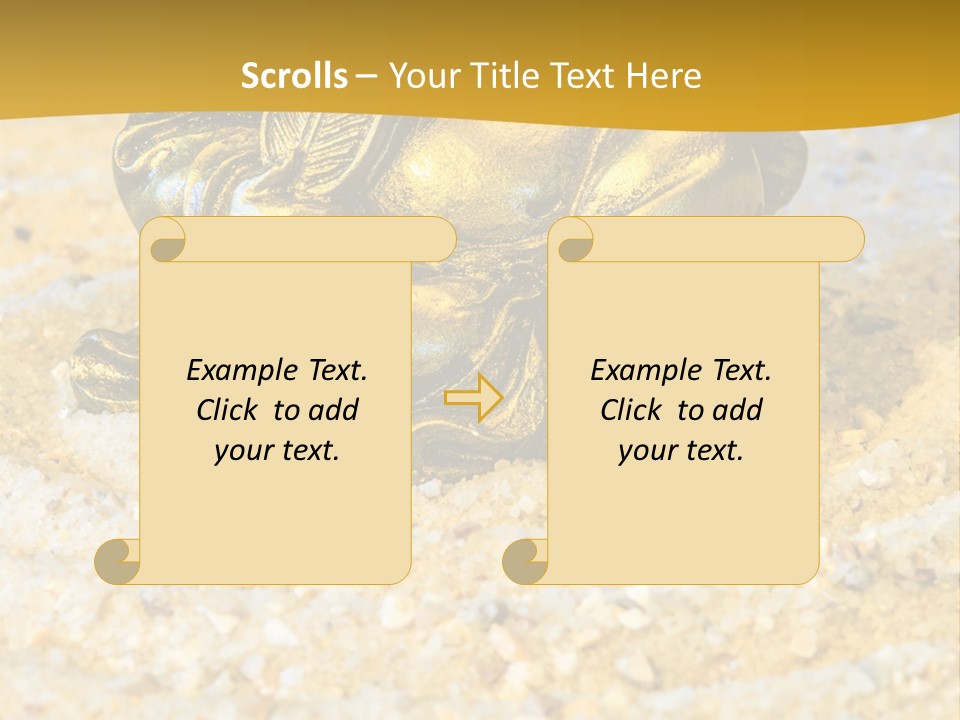 Caucasian Woman Sunset PowerPoint Template