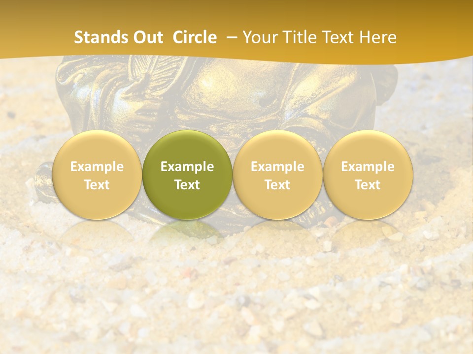 Caucasian Woman Sunset PowerPoint Template