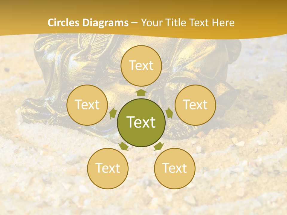 Caucasian Woman Sunset PowerPoint Template