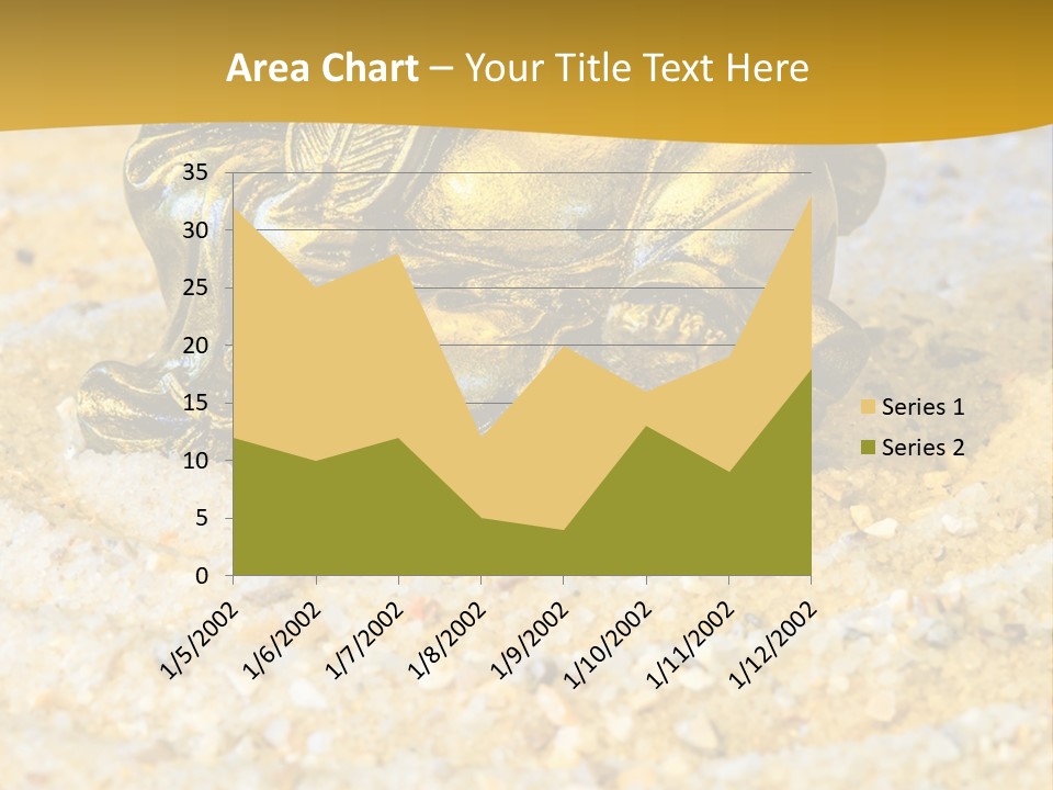 Caucasian Woman Sunset PowerPoint Template
