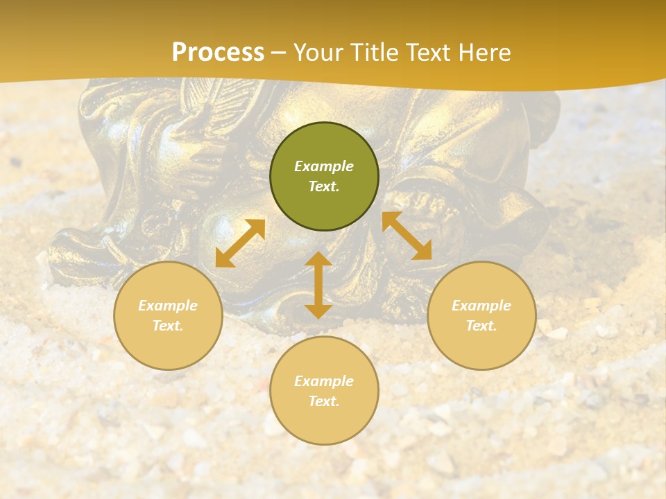 Caucasian Woman Sunset PowerPoint Template