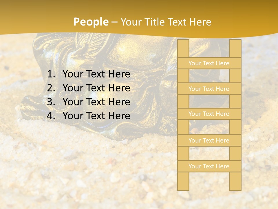 Caucasian Woman Sunset PowerPoint Template