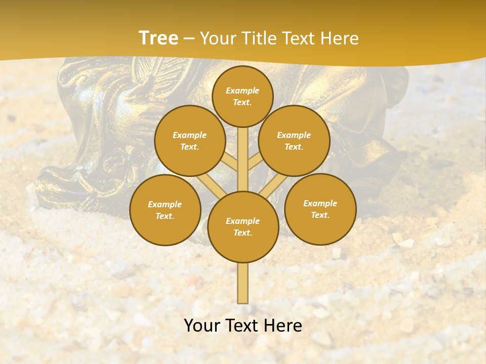 Caucasian Woman Sunset PowerPoint Template