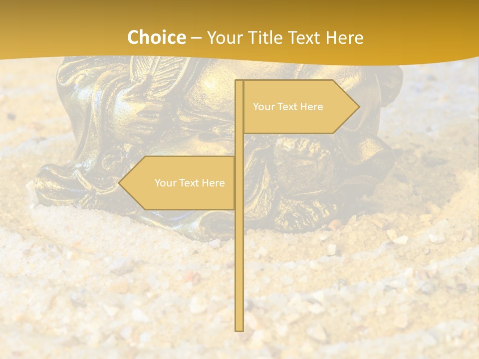 Caucasian Woman Sunset PowerPoint Template