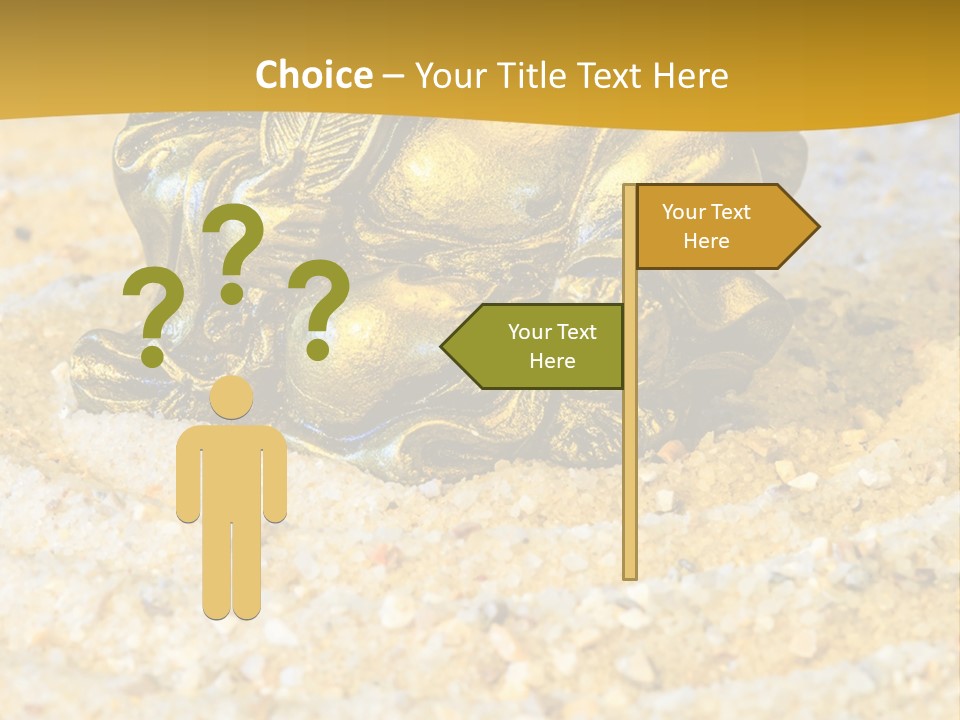 Caucasian Woman Sunset PowerPoint Template