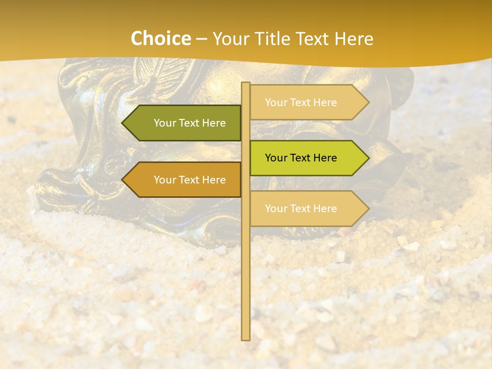 Caucasian Woman Sunset PowerPoint Template