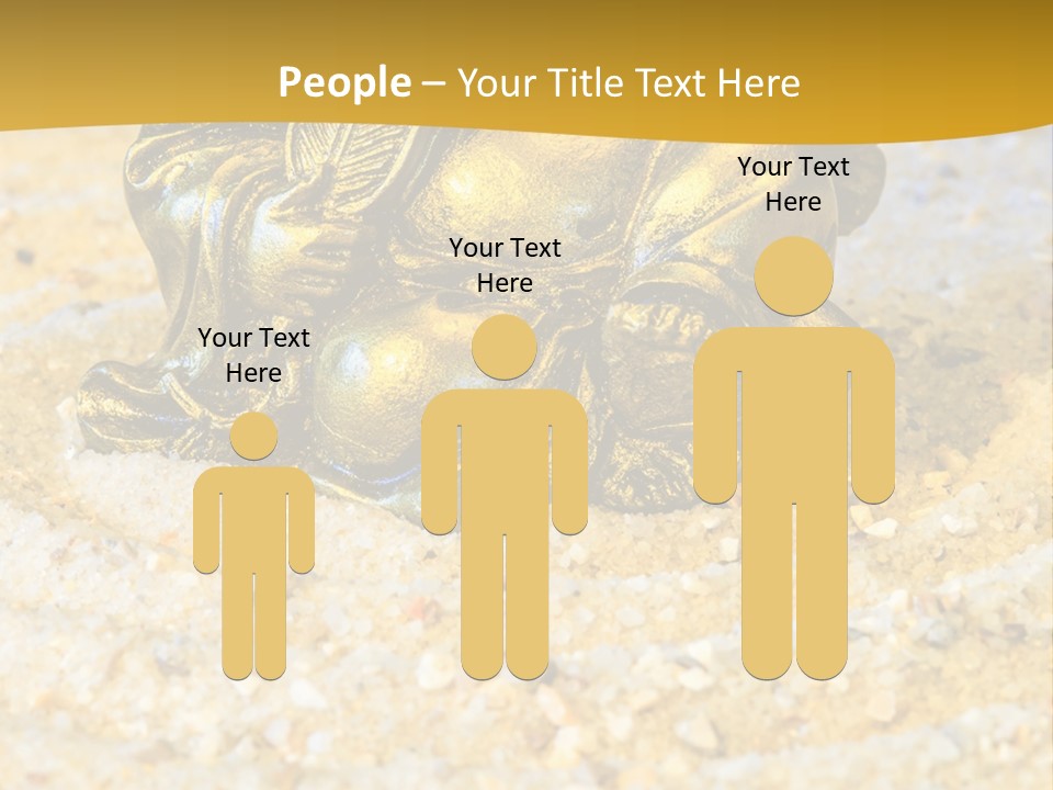 Caucasian Woman Sunset PowerPoint Template