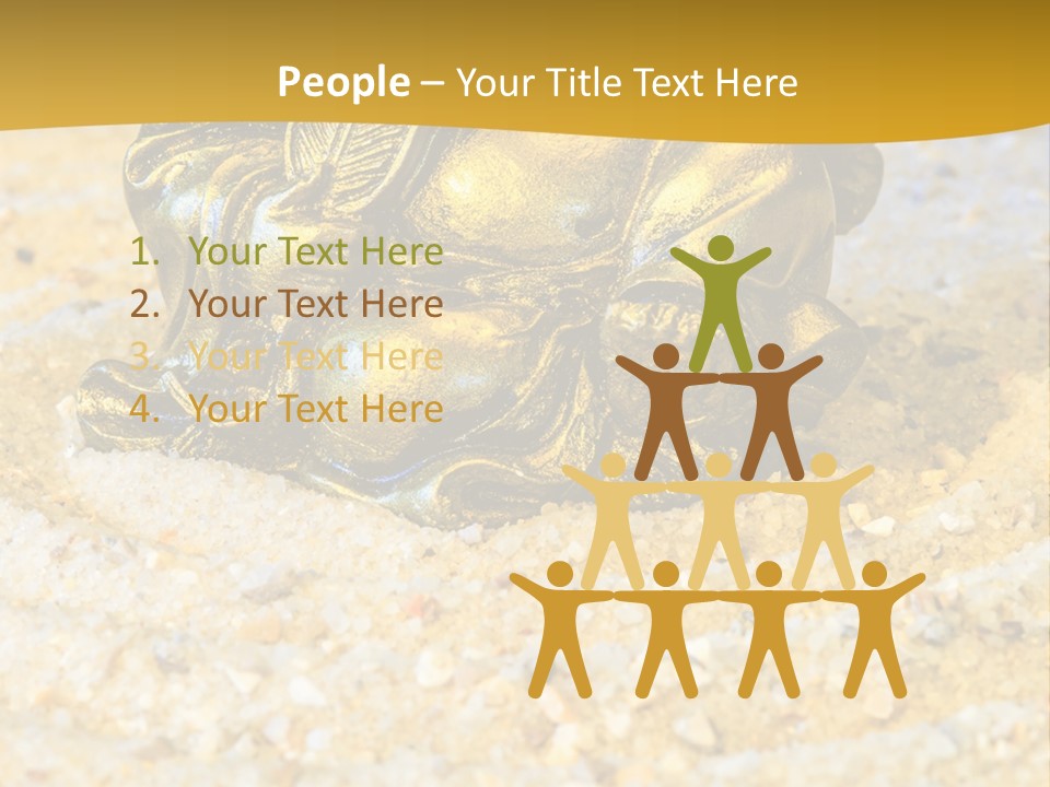 Caucasian Woman Sunset PowerPoint Template